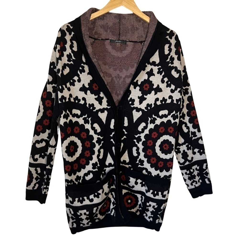 Avec Women’s Heavy Wool Cardigan Sweater Jacket Size Medium